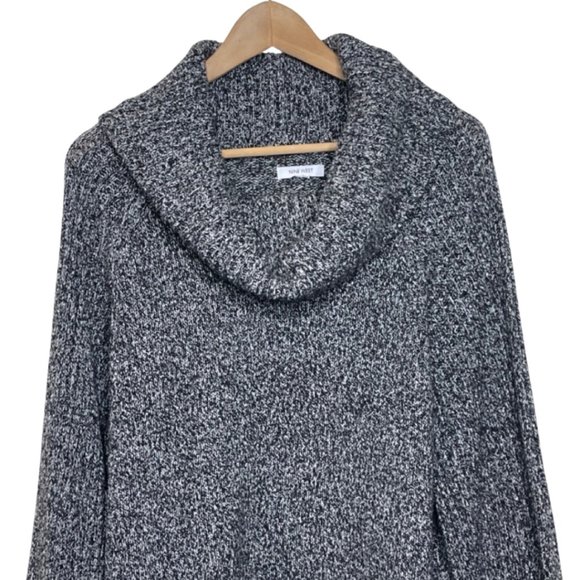 NINE WEST | Gray Oversized Cowl Neck Heavy Knit Pullover Sweater | Size XL - Picture 2 of 12